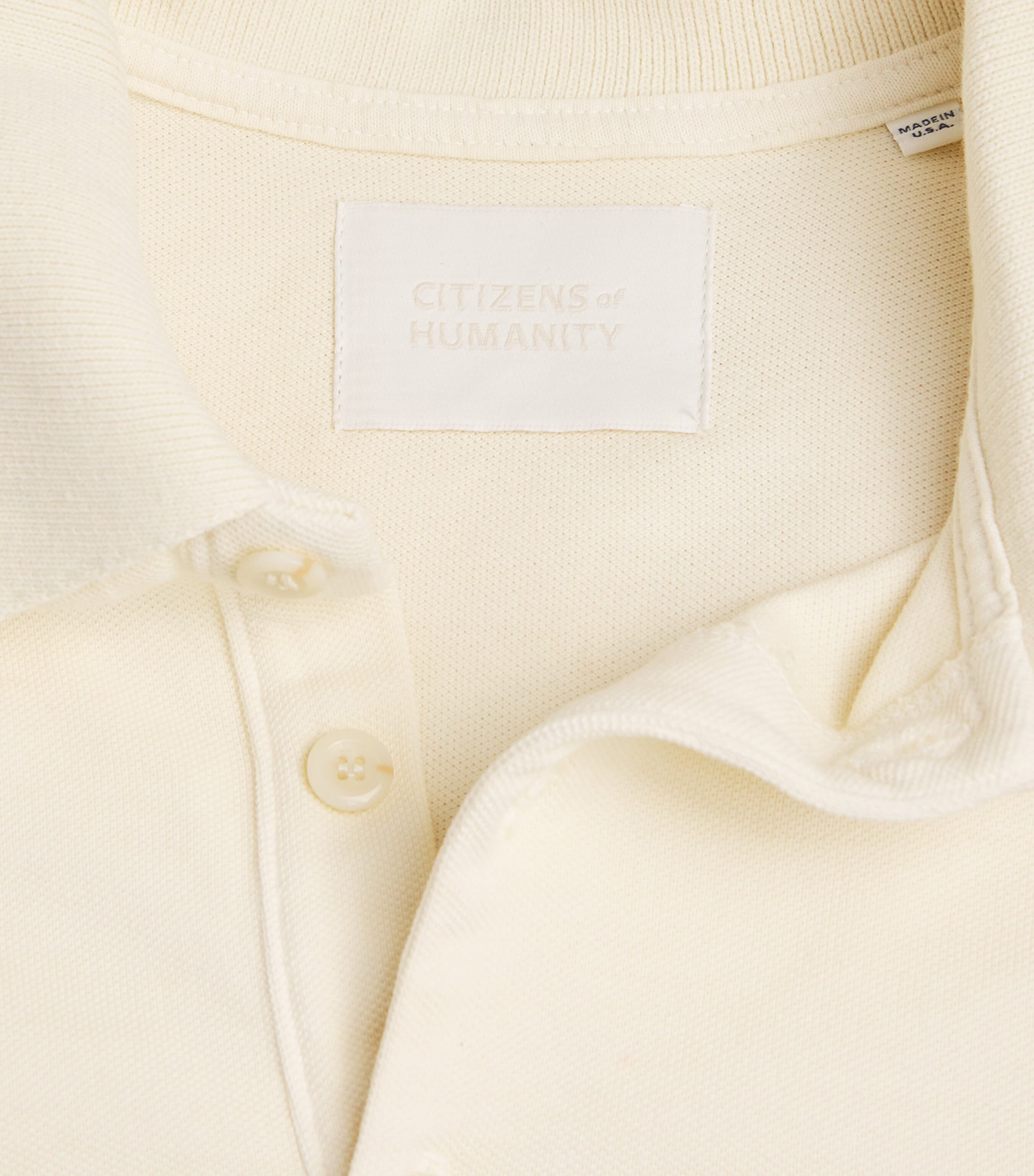 Cotton Banded Polo Shirt MT138-1834-ECR Image 5