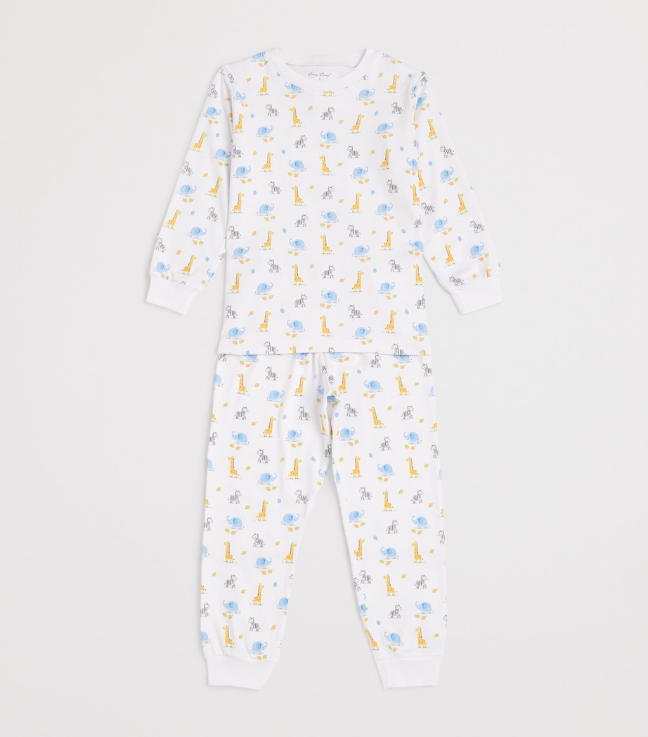 Pima Cotton Long-Sleeve Pyjamas (2-6 Years) K999SAFARI BUNCH Image 3