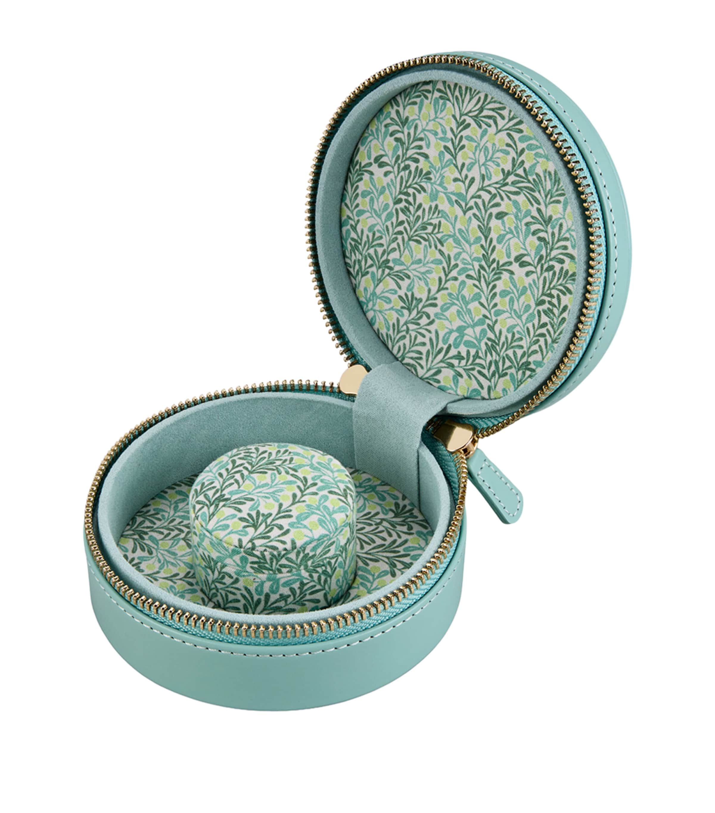 WOLF x Fiona Howard Sophia Round Bracelet Travel Case Jade Fruit Botanical Image 3
