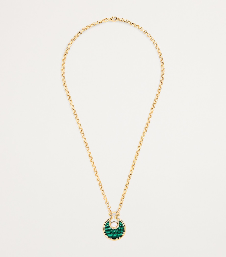 Yellow Gold, Diamond and Malachite Circus Lot N*91 Necklace YELLOW GOLD Image 3