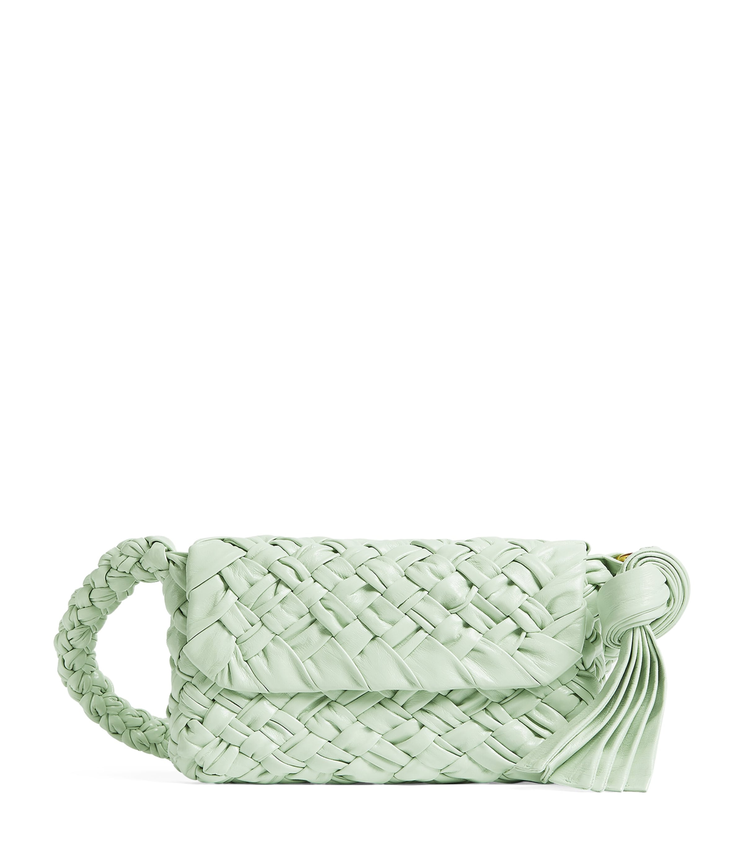 Bottega Veneta Kalimero Città Shoulder Bag In Green