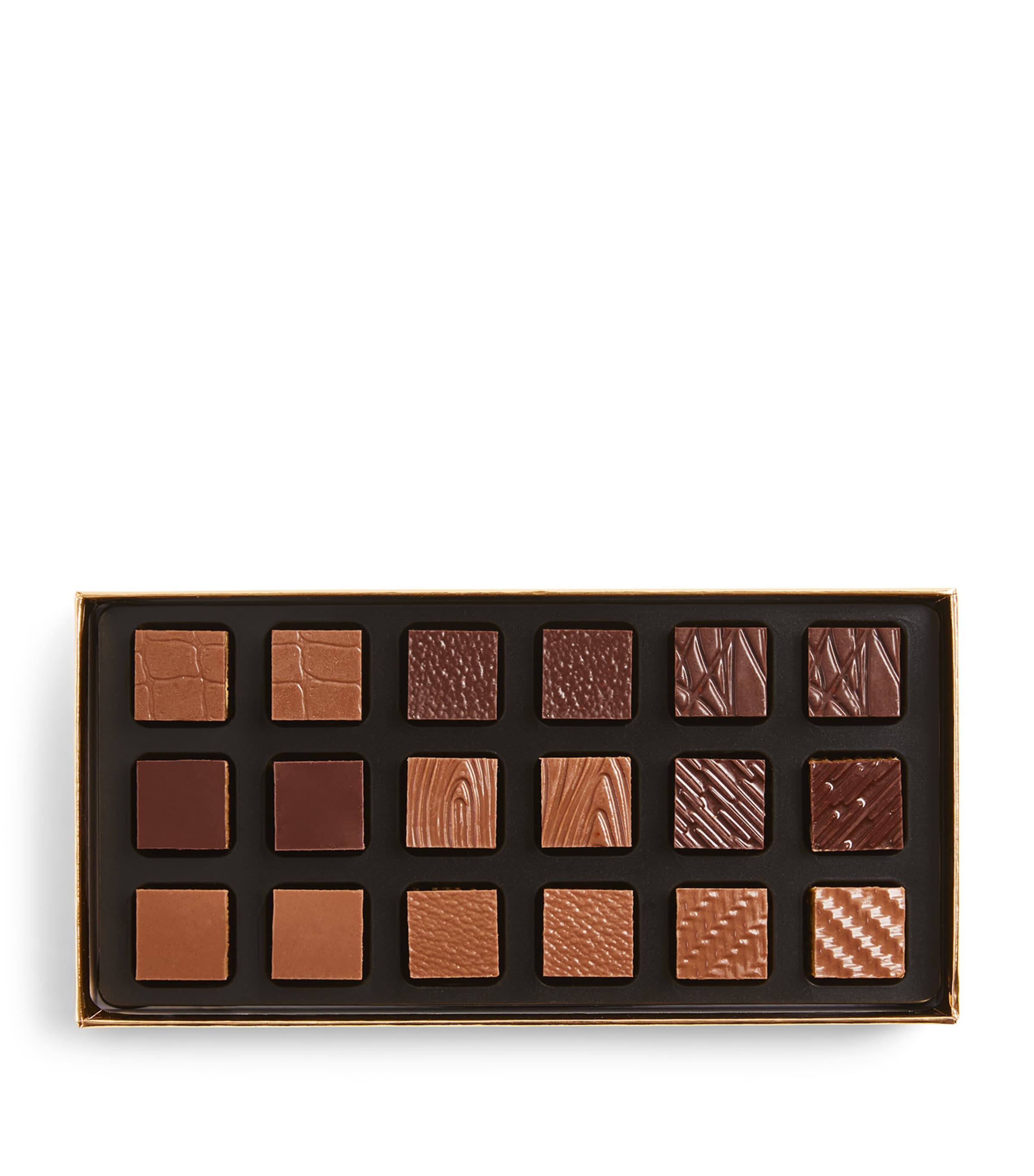 Pierre Marcolini Pralinés Anciens d’Aujourd’Hui 18-Piece Selection Box (117g) Black Image 3