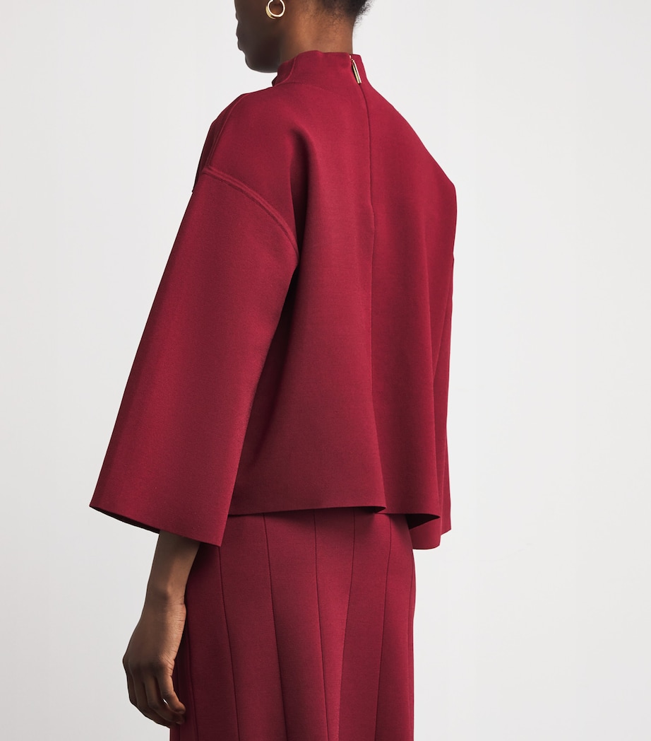 Milano-Knit Larrey Compact Sweater CHERRY Image 4