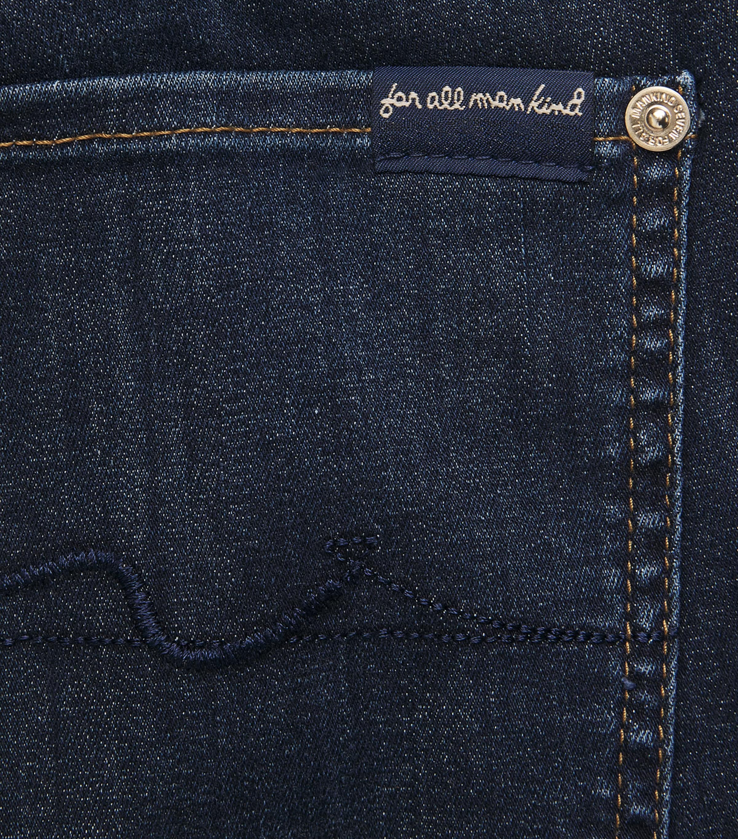 7 For All Mankind Womens B(Air) Mid-Rise Bootcut Jeans Rinsed Indigo Image 6