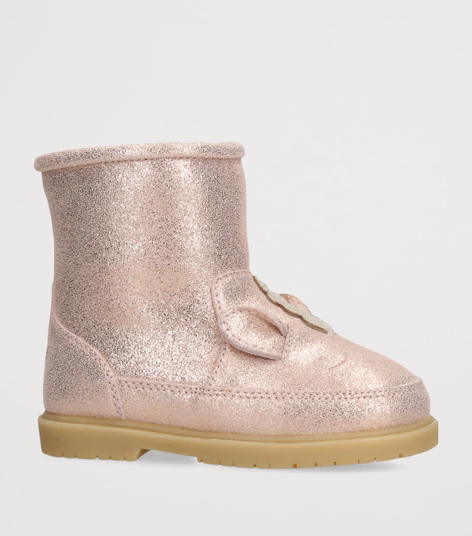 Leather Xelly Unicorn Boots PINK Image 3