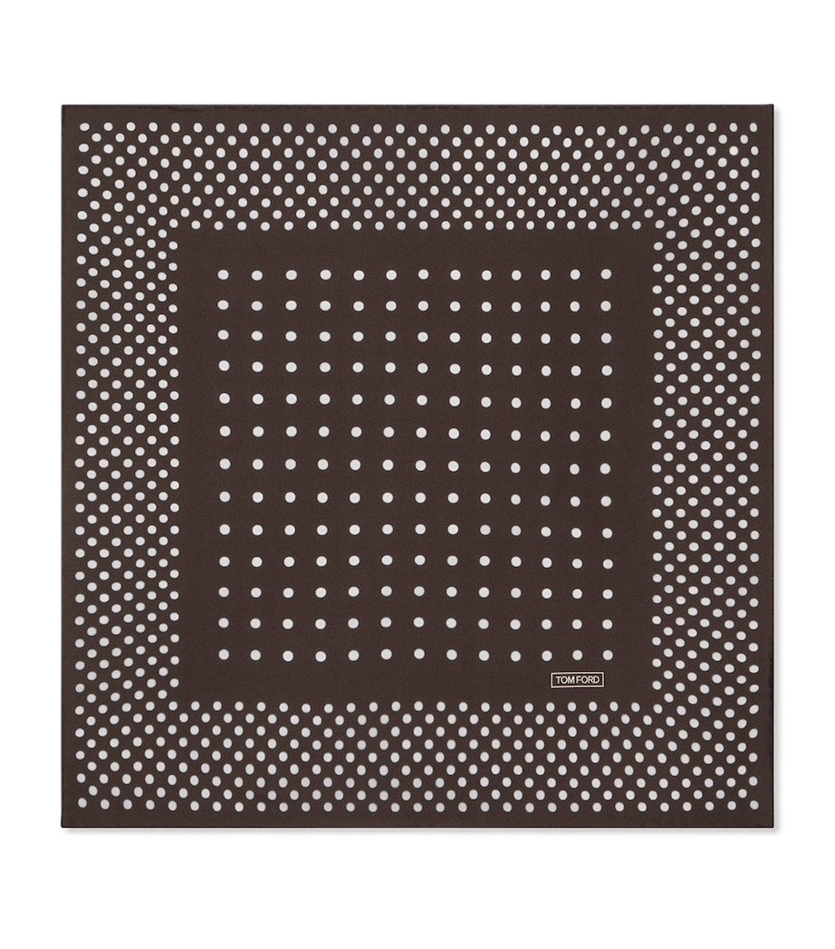 Silk Polka-Dot Pocket Square KB650 Image 1
