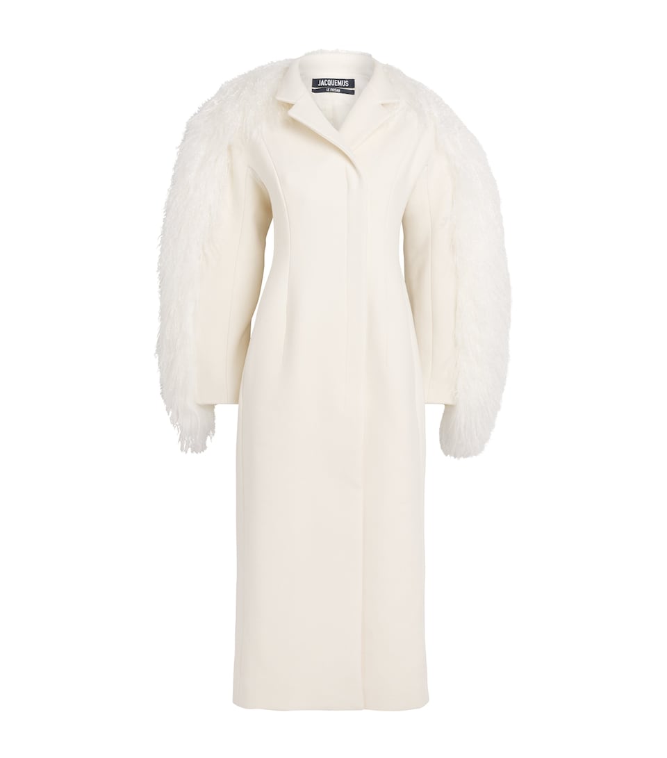 Virgin Wool Boa Coat