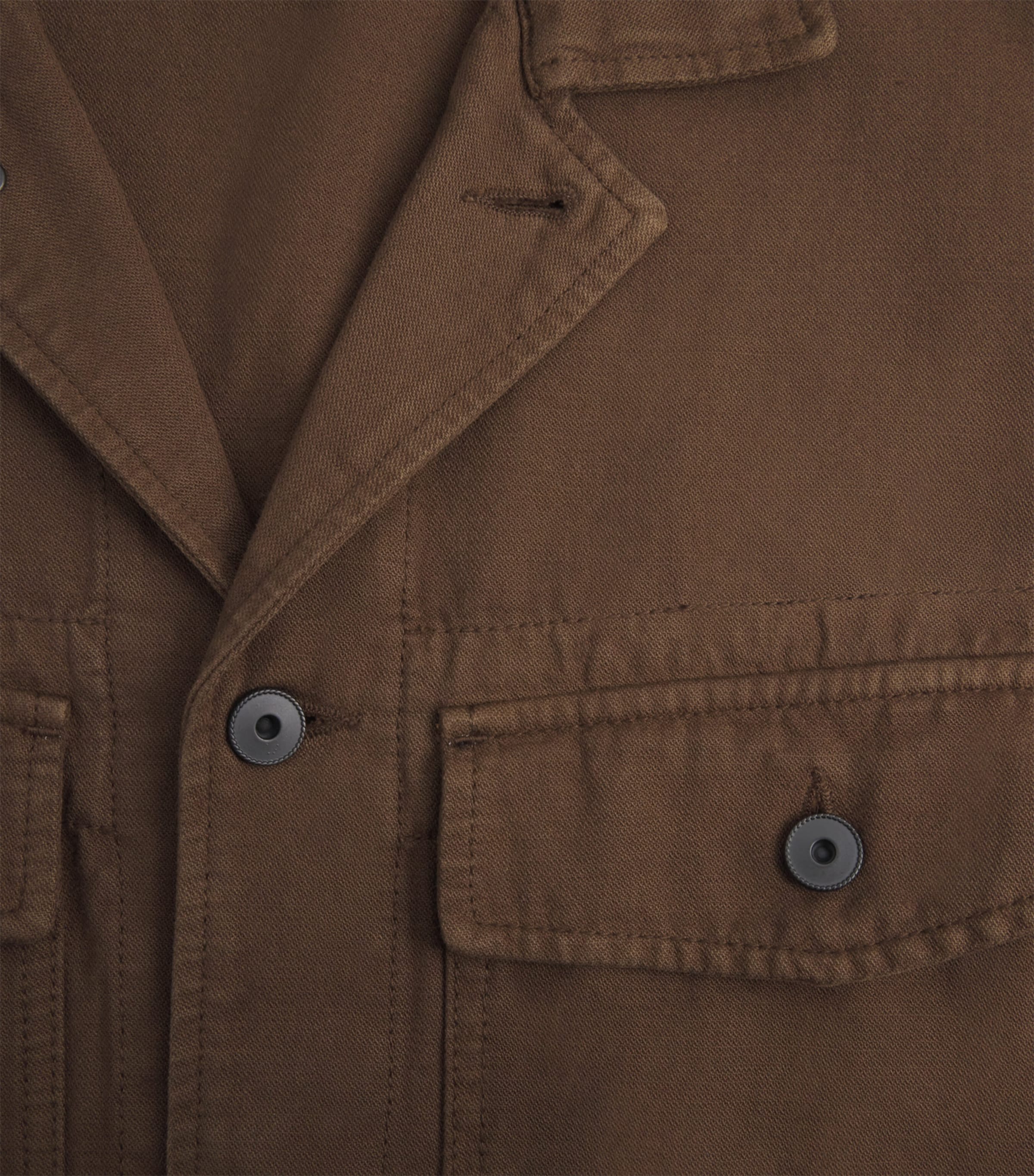 Lemaire Mens Trucker Denim Jacket Cacao/ Image 6