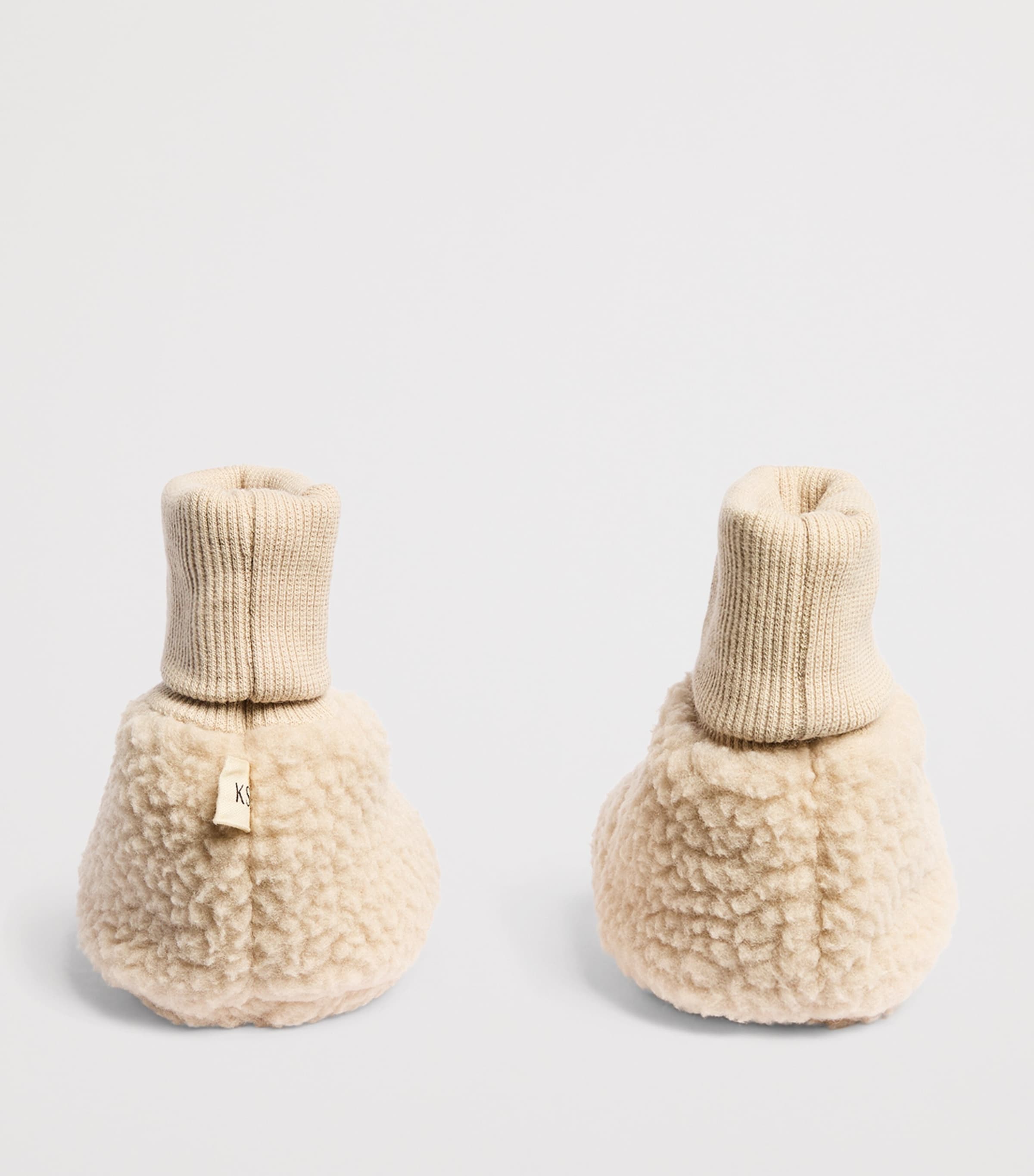 KONGES SLOJD Fleece Safa Booties (6-18 Months) Oxford Tan Image 3