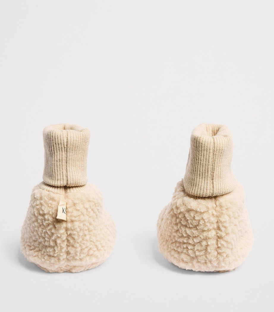 KONGES SLOJD Fleece Safa Booties (6-18 Months) Oxford Tan Image 3