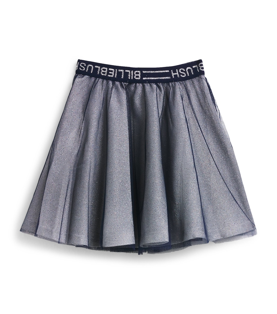 Sparkle Logo Skirt (8-12 Years) NAVY Image 1