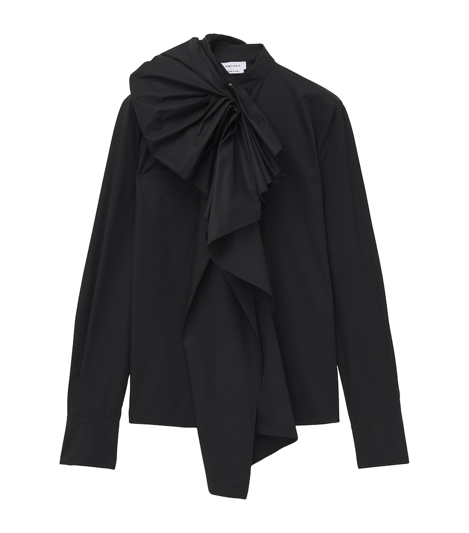 Cotton Poplin Asymmetric Shirt 1000 Image 1