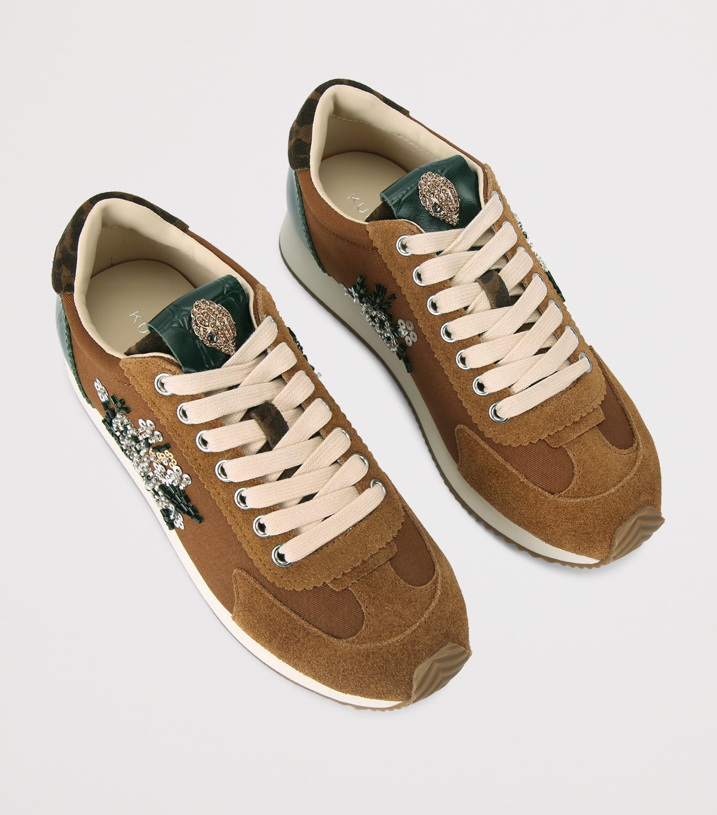 Kurt Geiger London Embellished Islington Pump Sneakers Brown/oth Image 4