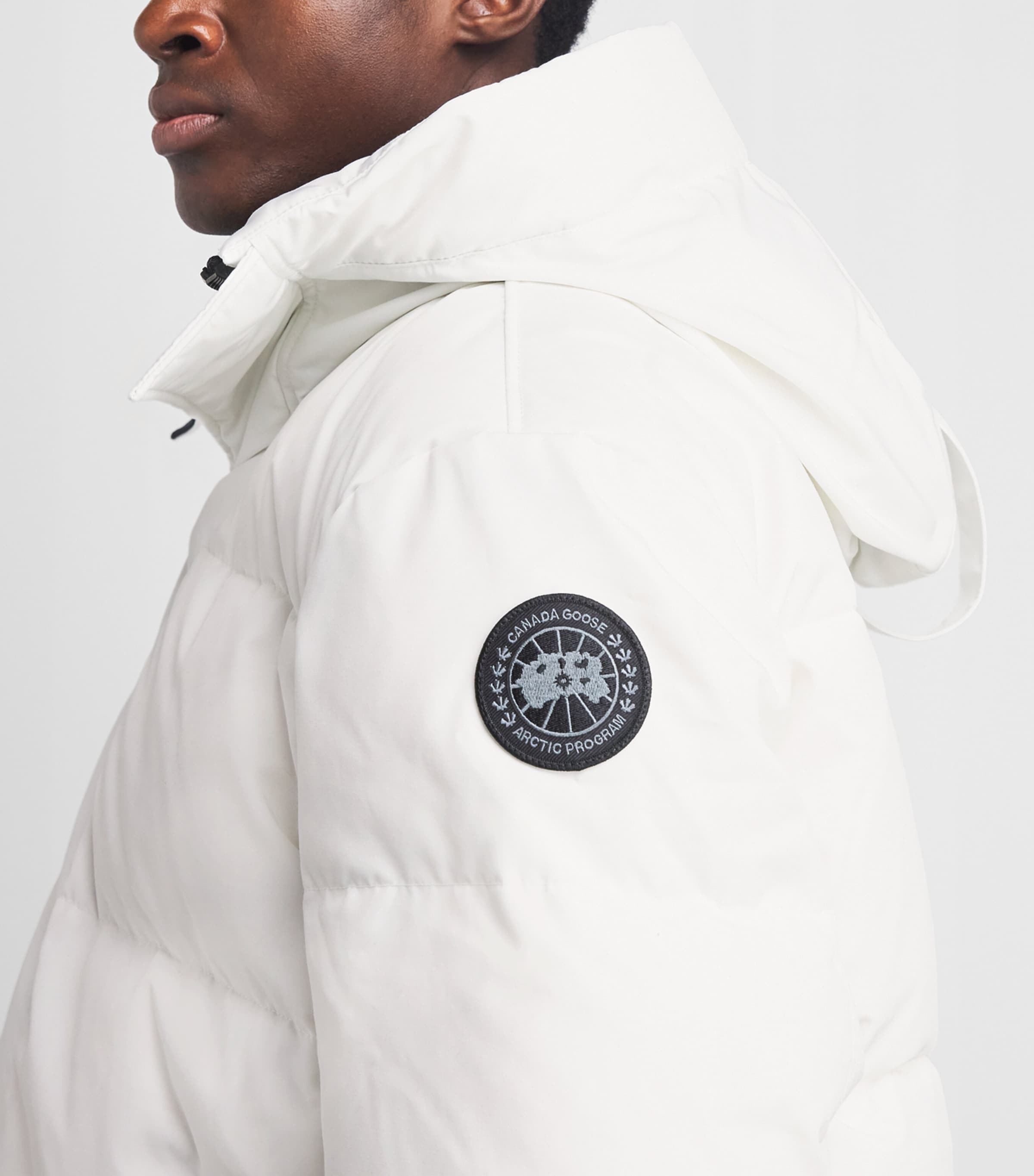 Canada Goose Mens Down Water-Repellent Seymour Parka Optic White Image 3