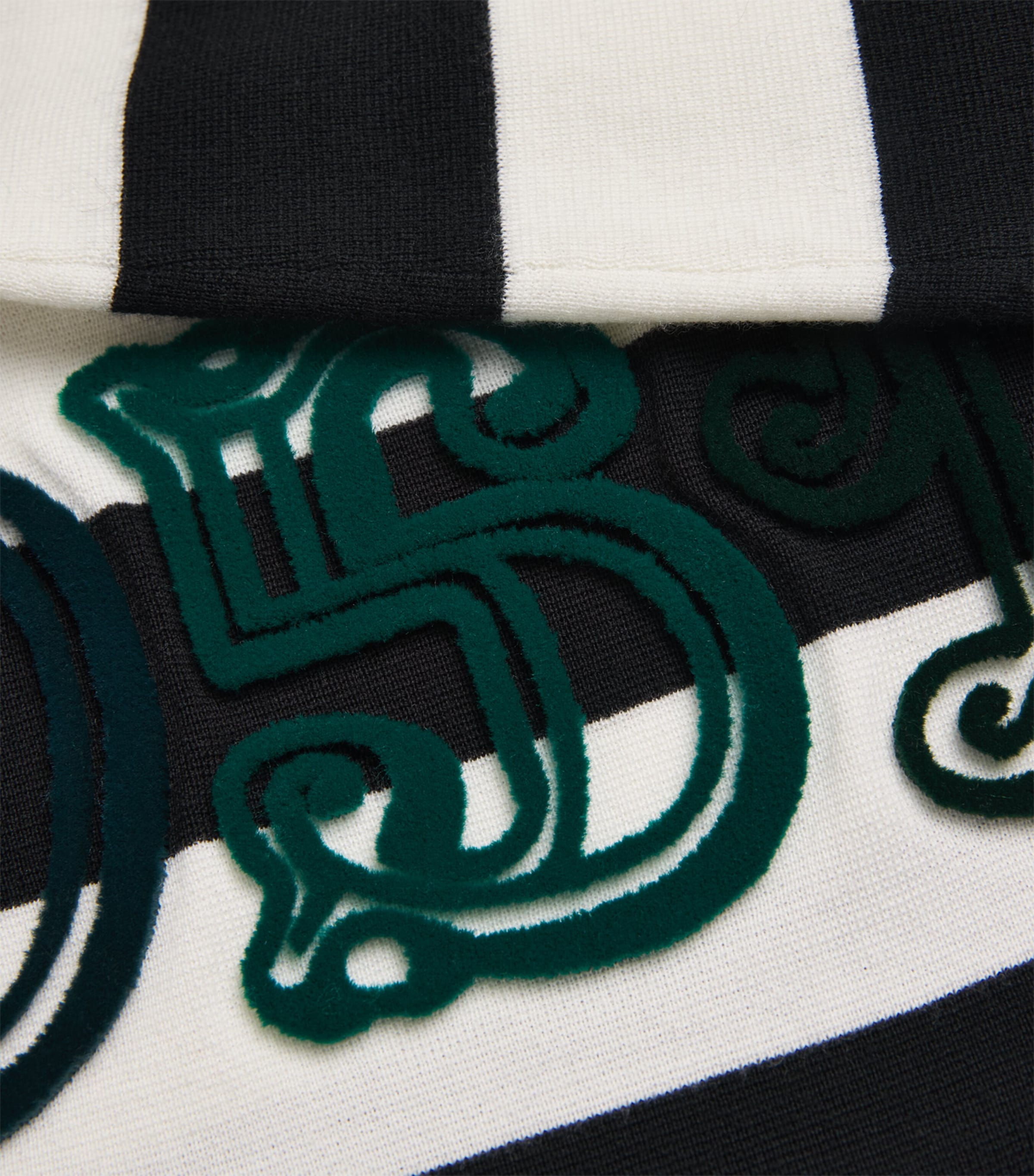 Virgin Wool Stripe 1951 Sweater WHITE BLACK Image 5