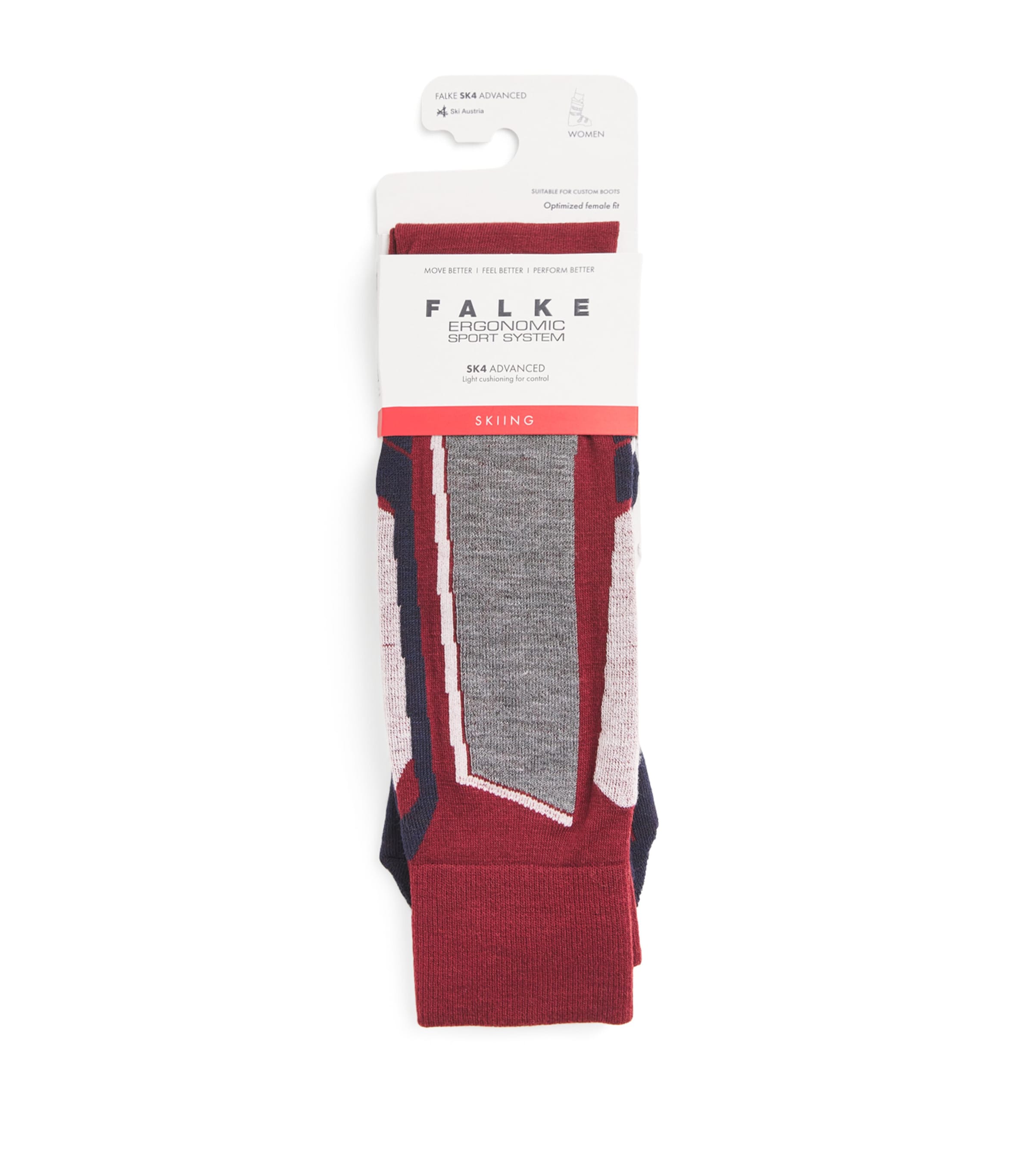 Falke Sk4 Skiing Socks In Red
