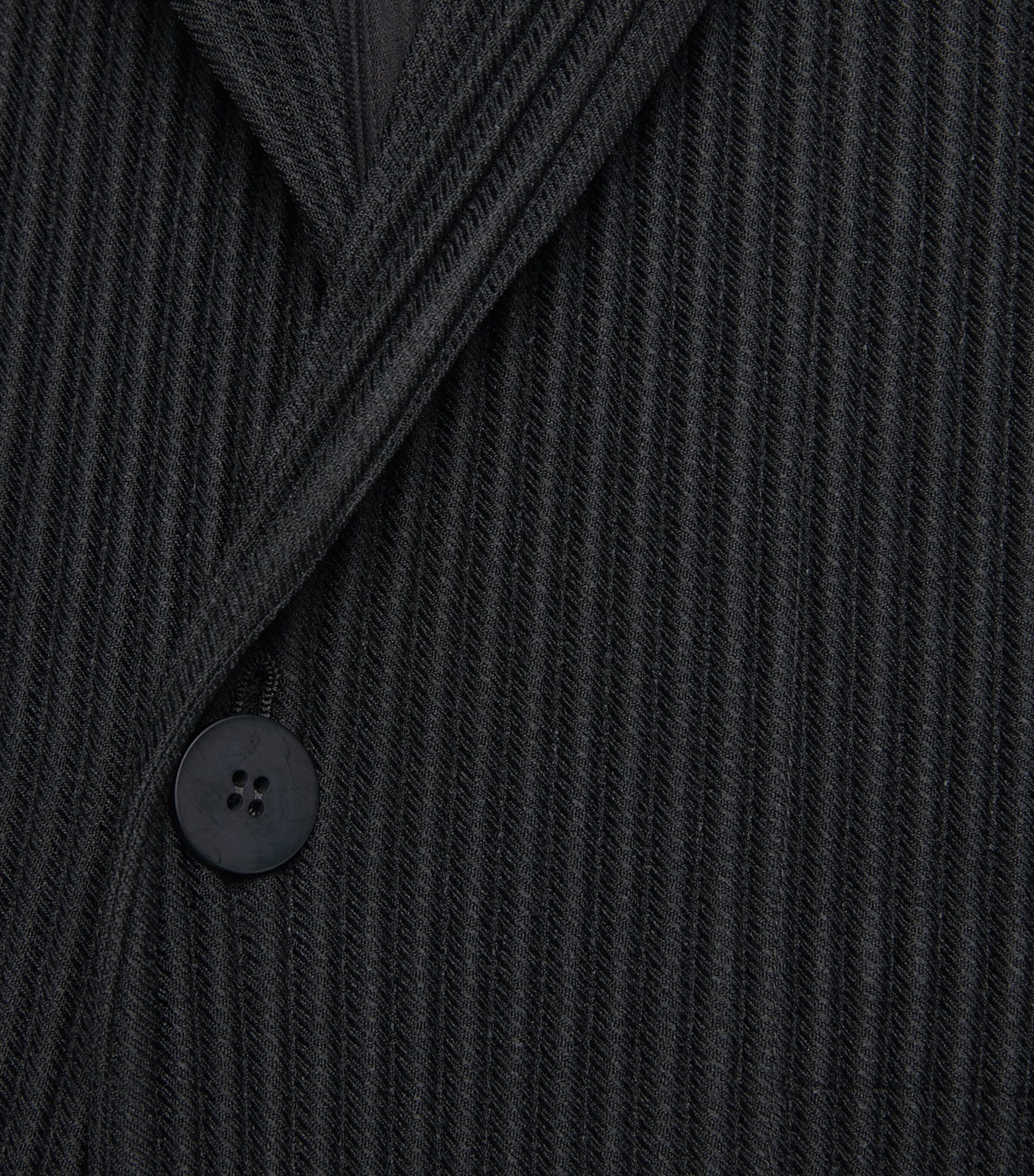 Pleated Blazer 15-BLACK Image 5