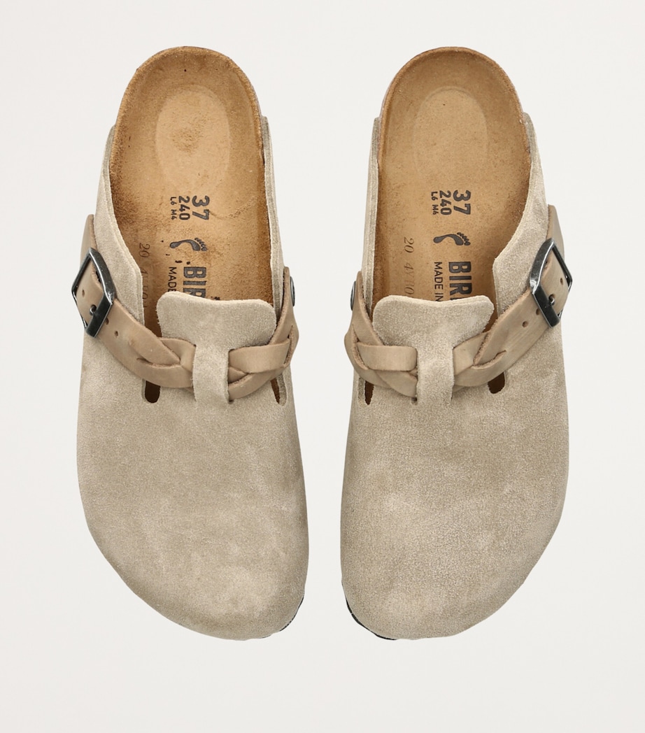 Suede Braid Boston Sandals TAUPE Image 4