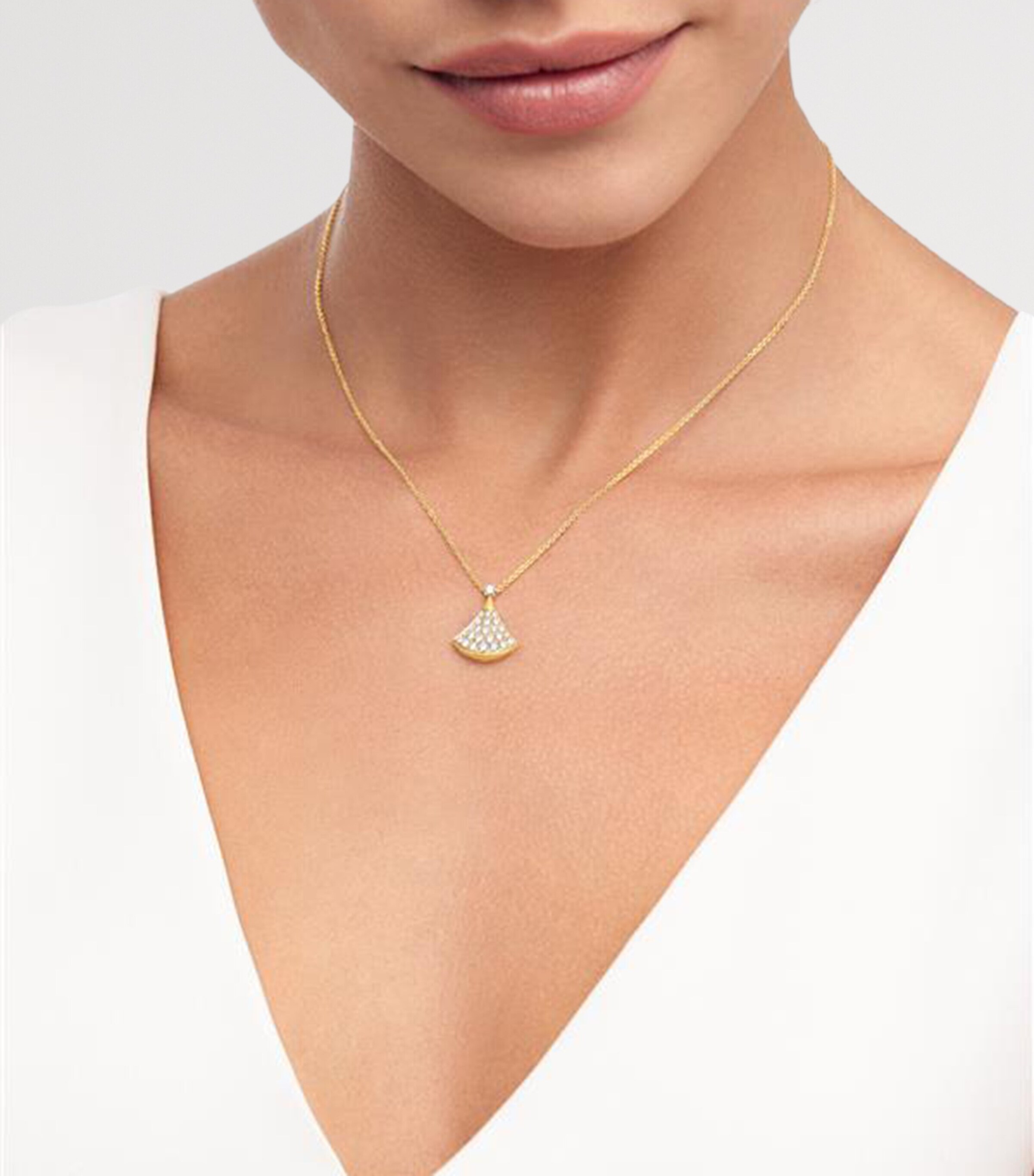 Yellow Gold and Diamond Divas' Dream Necklace YELLOW GOLD Image 3