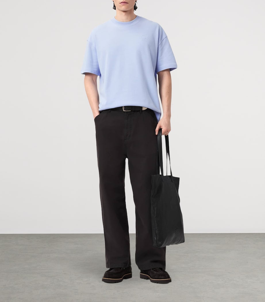 AllSaints Mens Organic Cotton Haven T-Shirt Villa Blue Image 5