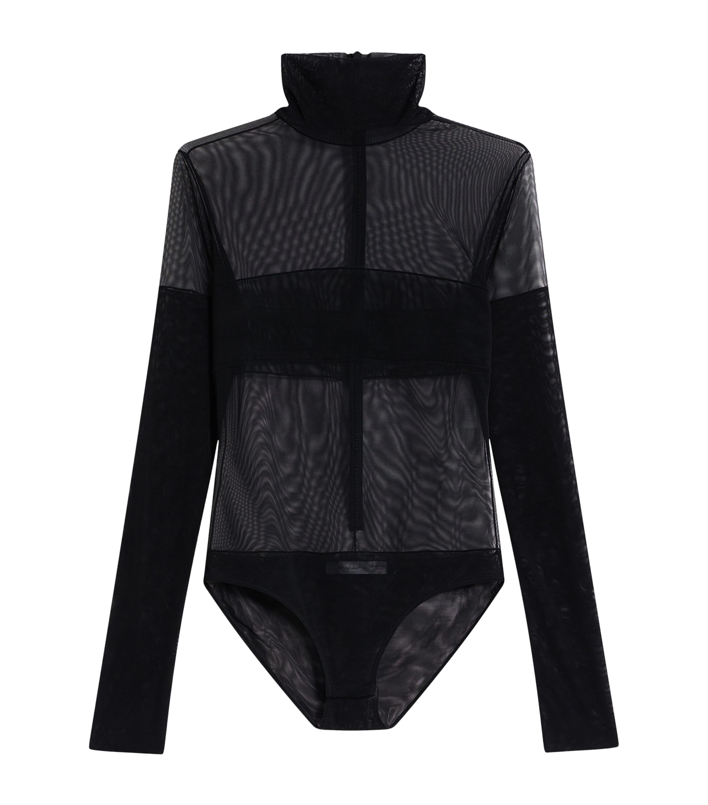 Schiaparelli Womens Mesh Bodysuit Black Image 2