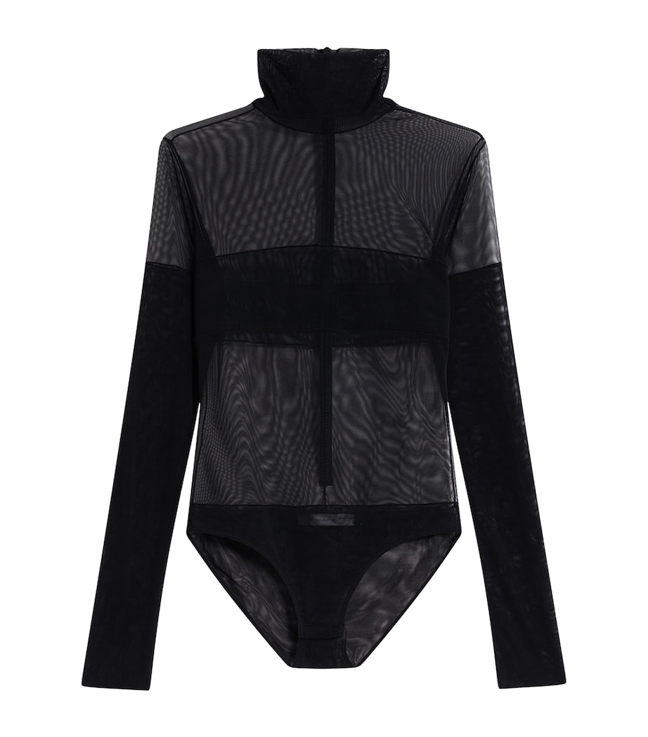 Schiaparelli Womens Mesh Bodysuit Black Image 2