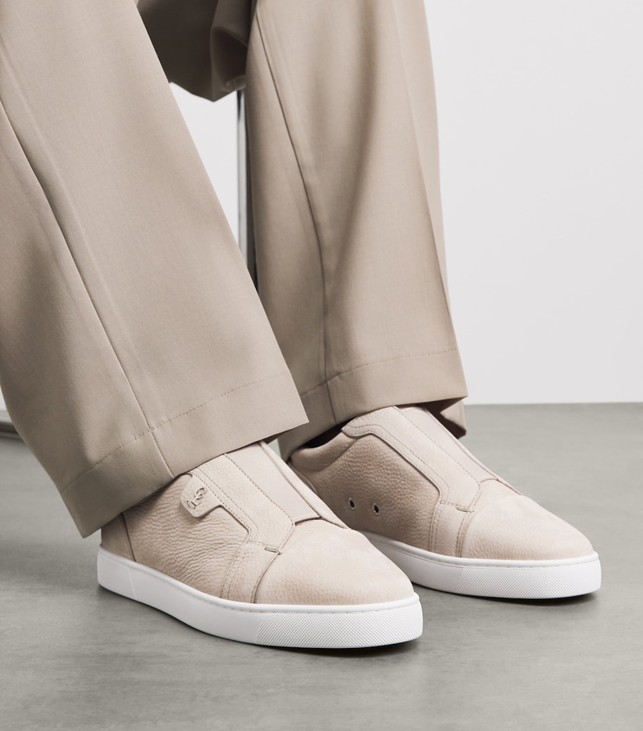 Christian Louboutin St Louis Leather Slip-On Sneakers Image 2