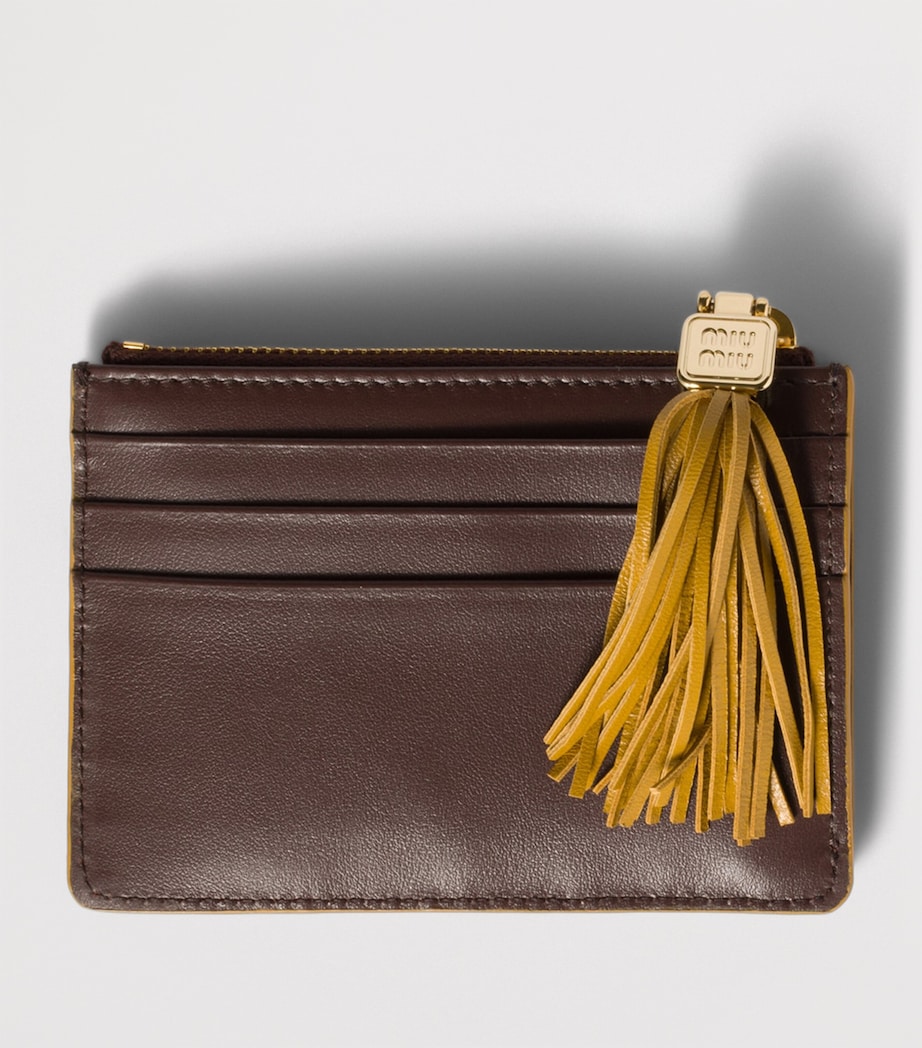 Calfskin Tassel Card Holder F04MV Image 3