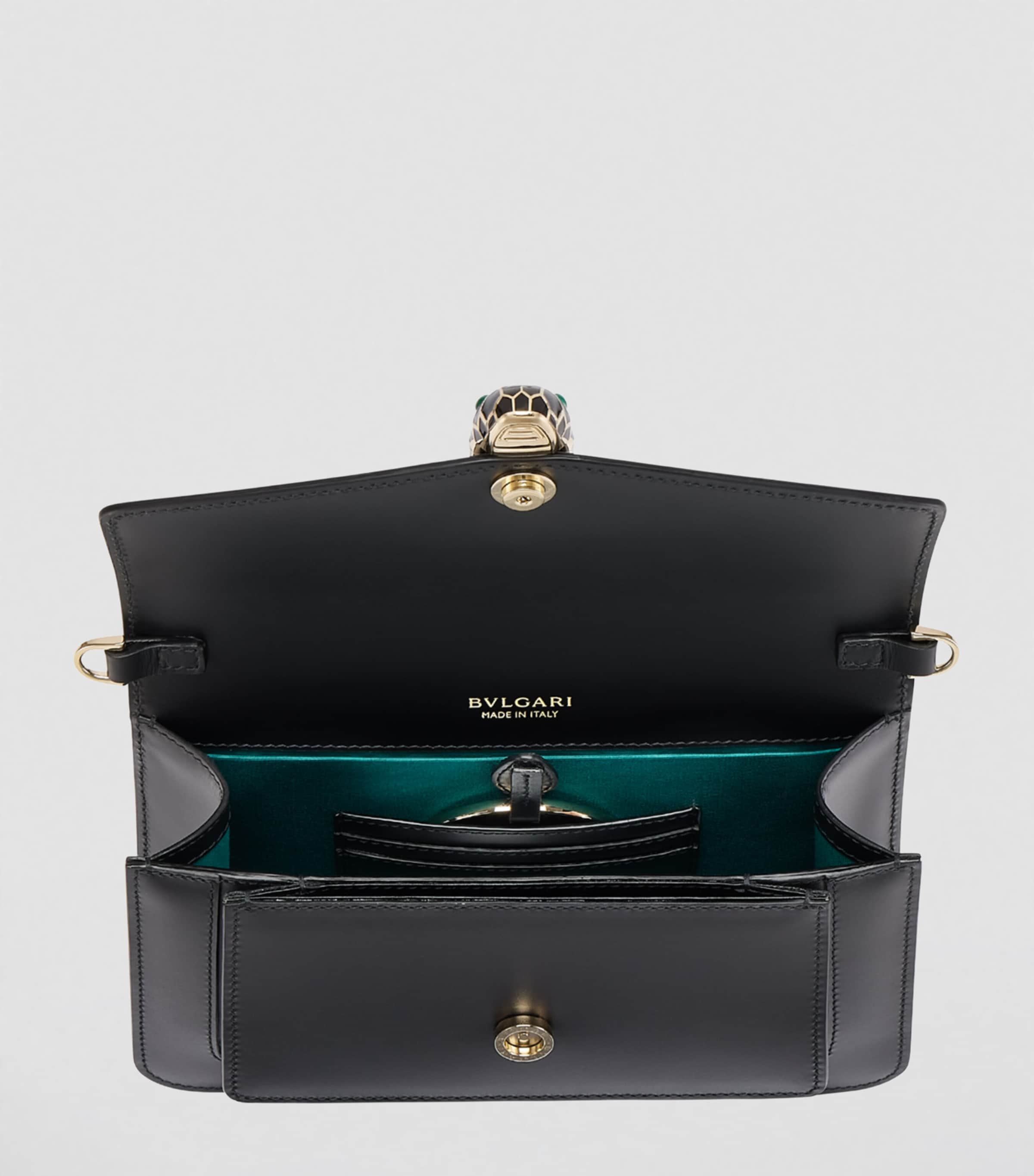 Serpenti Forever East-West Shoulder Bag BLACK Image 4