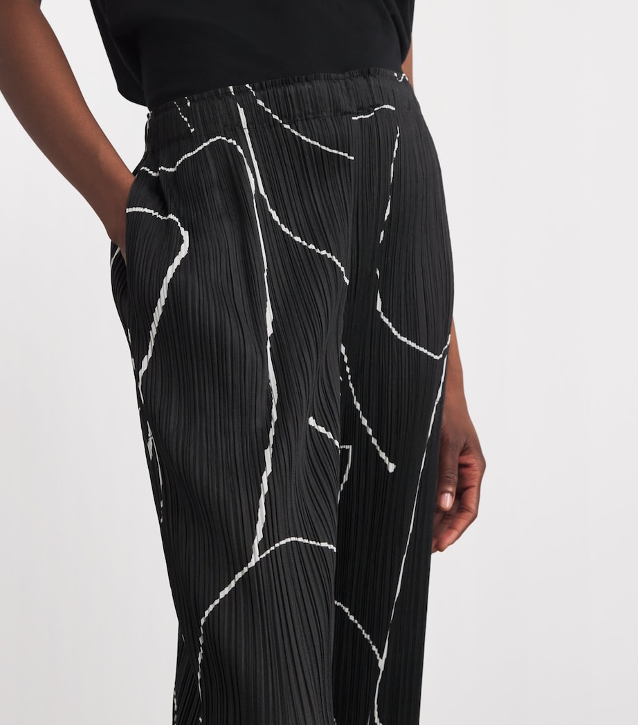Printed Pause Trousers BLACK Image 6