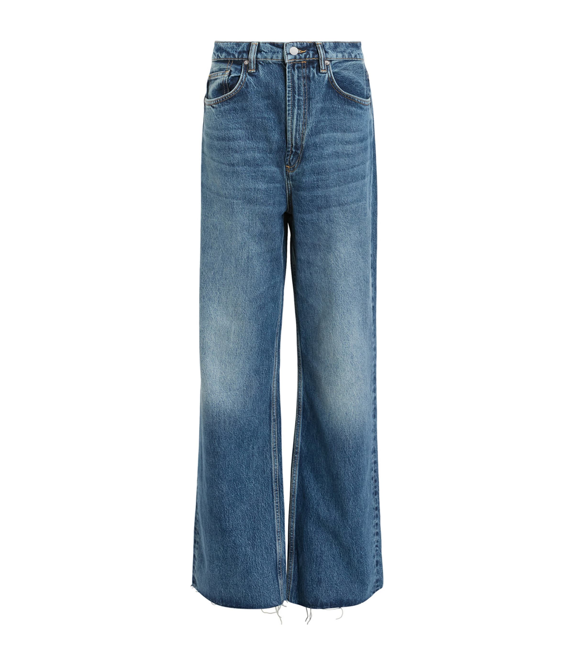 Shop Allsaints Blake Wide-leg Jeans In Blue