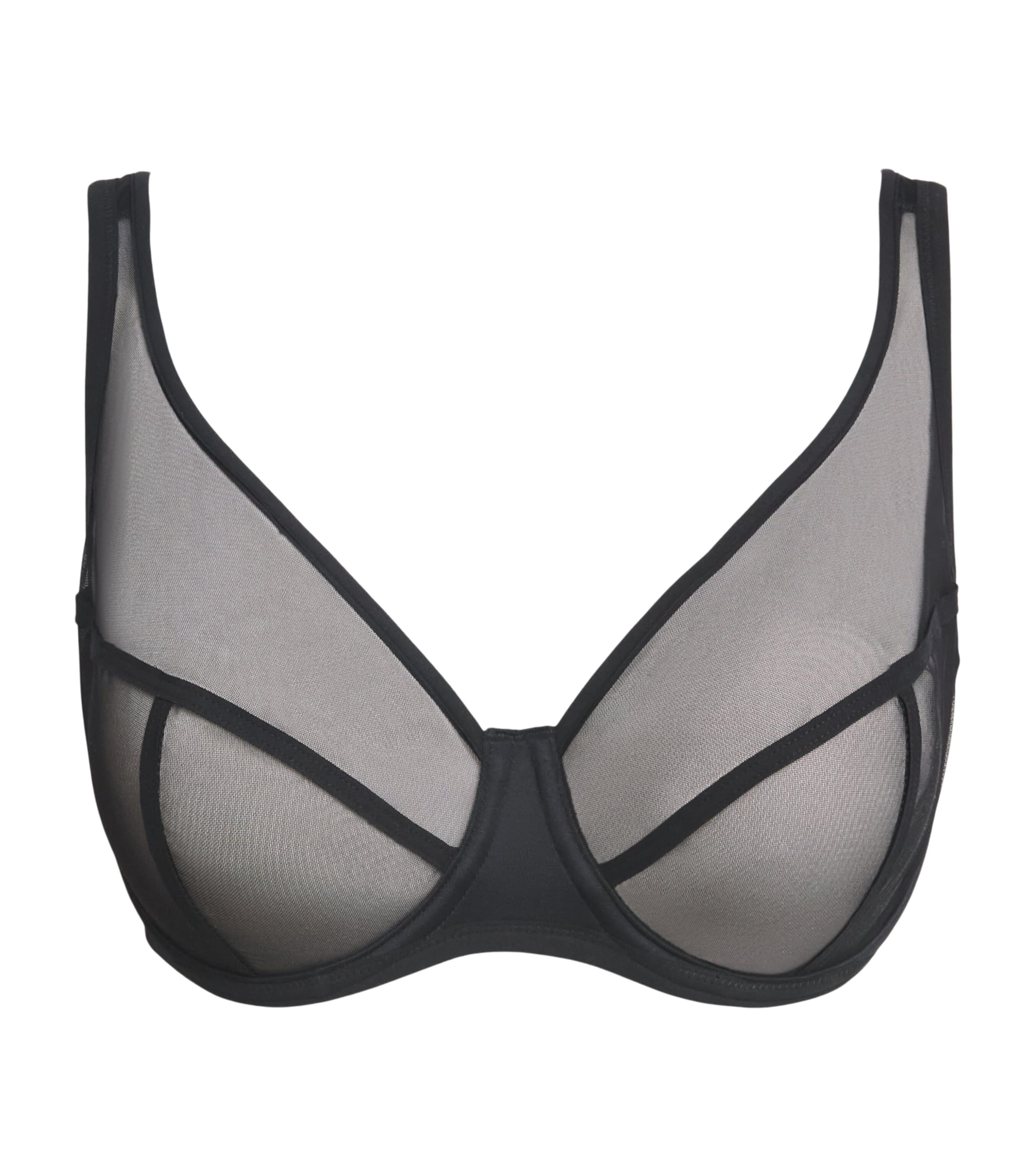 Maison Lejaby Womens Nufit Panelled Bra Black Image 1