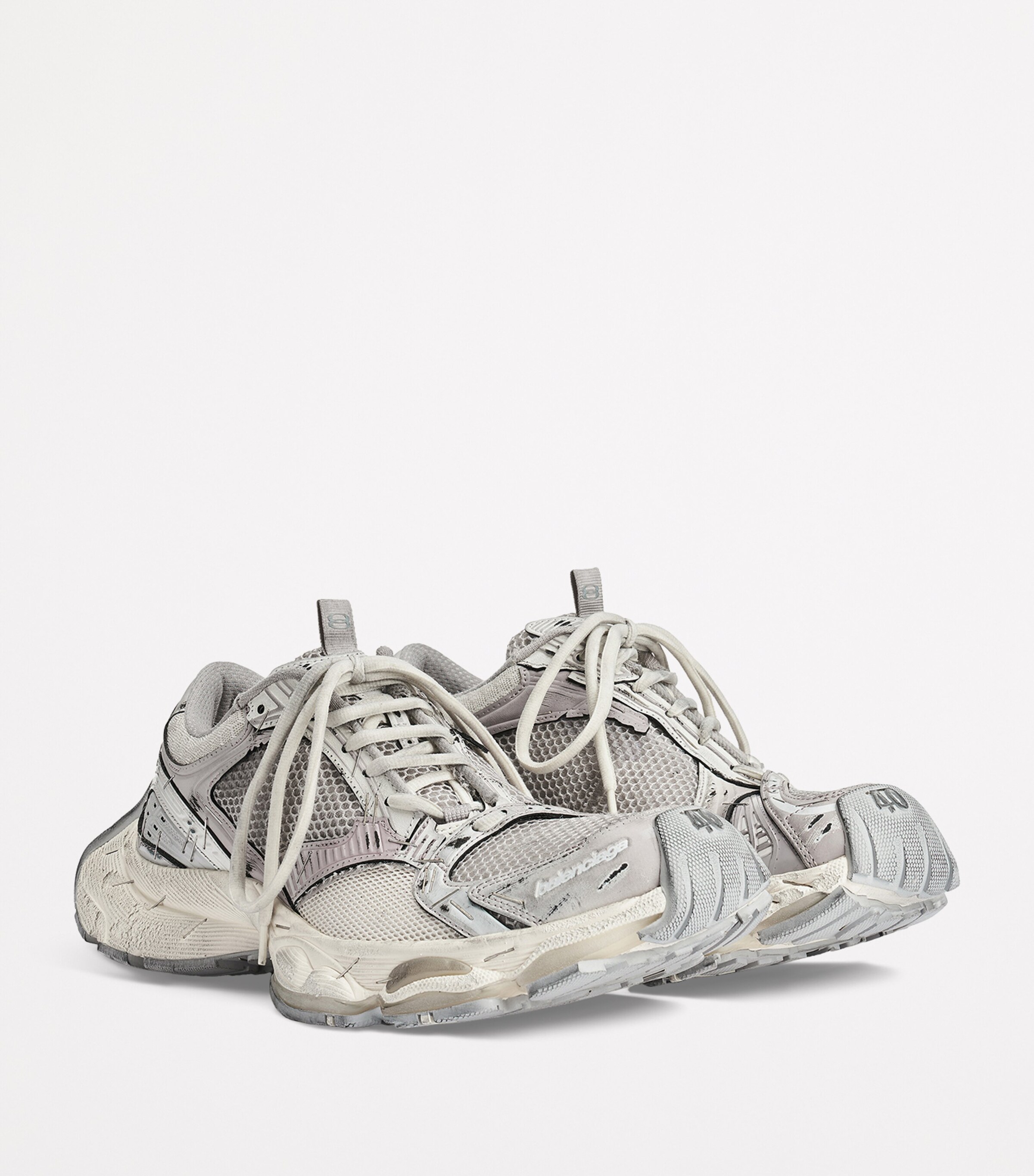 Balenciaga Multicolor Mesh And Rubber 3 Xl Sneakers In Pink