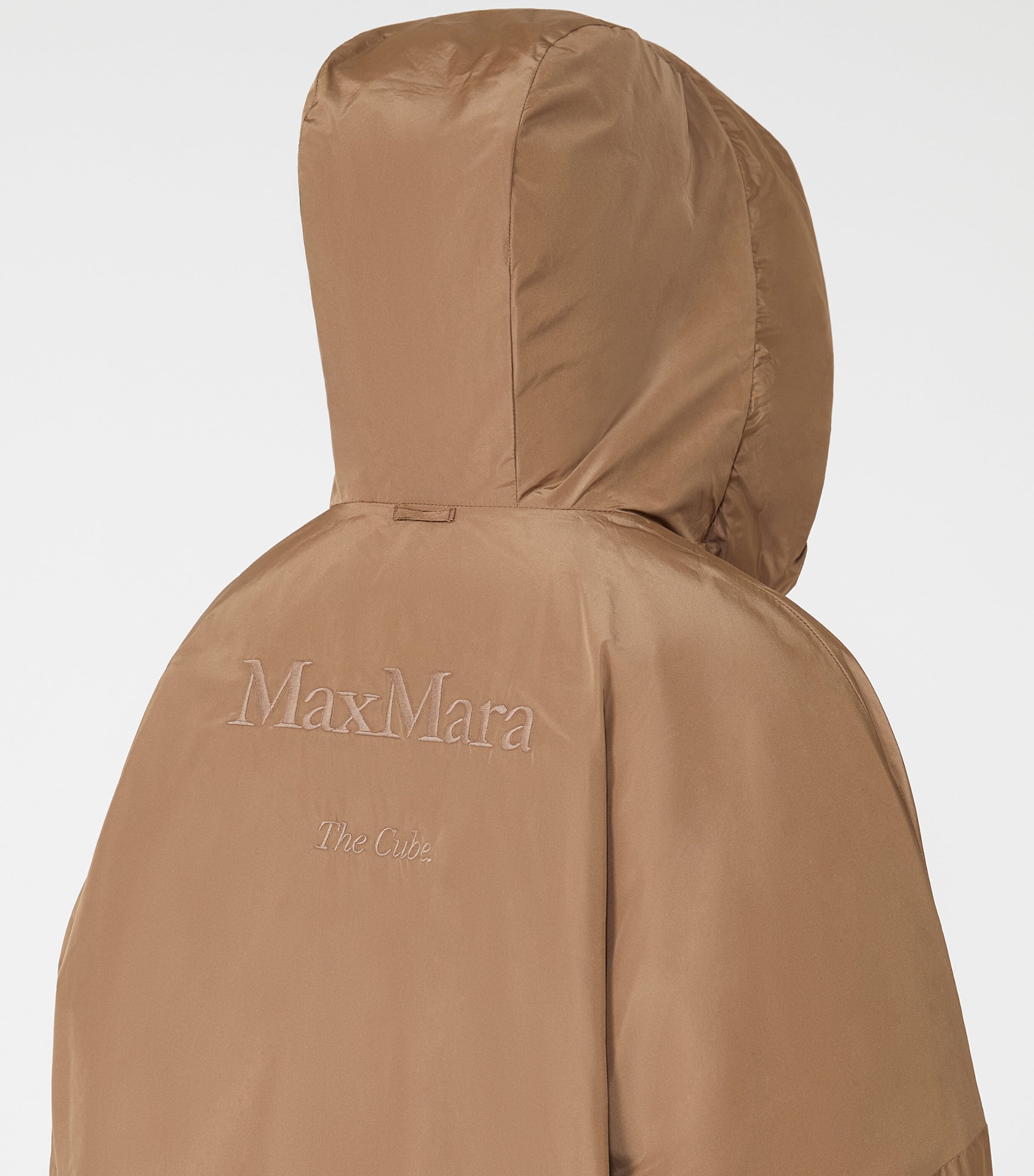 Down Camel Wool Reversible Quilted Coat CAMEL Image 6