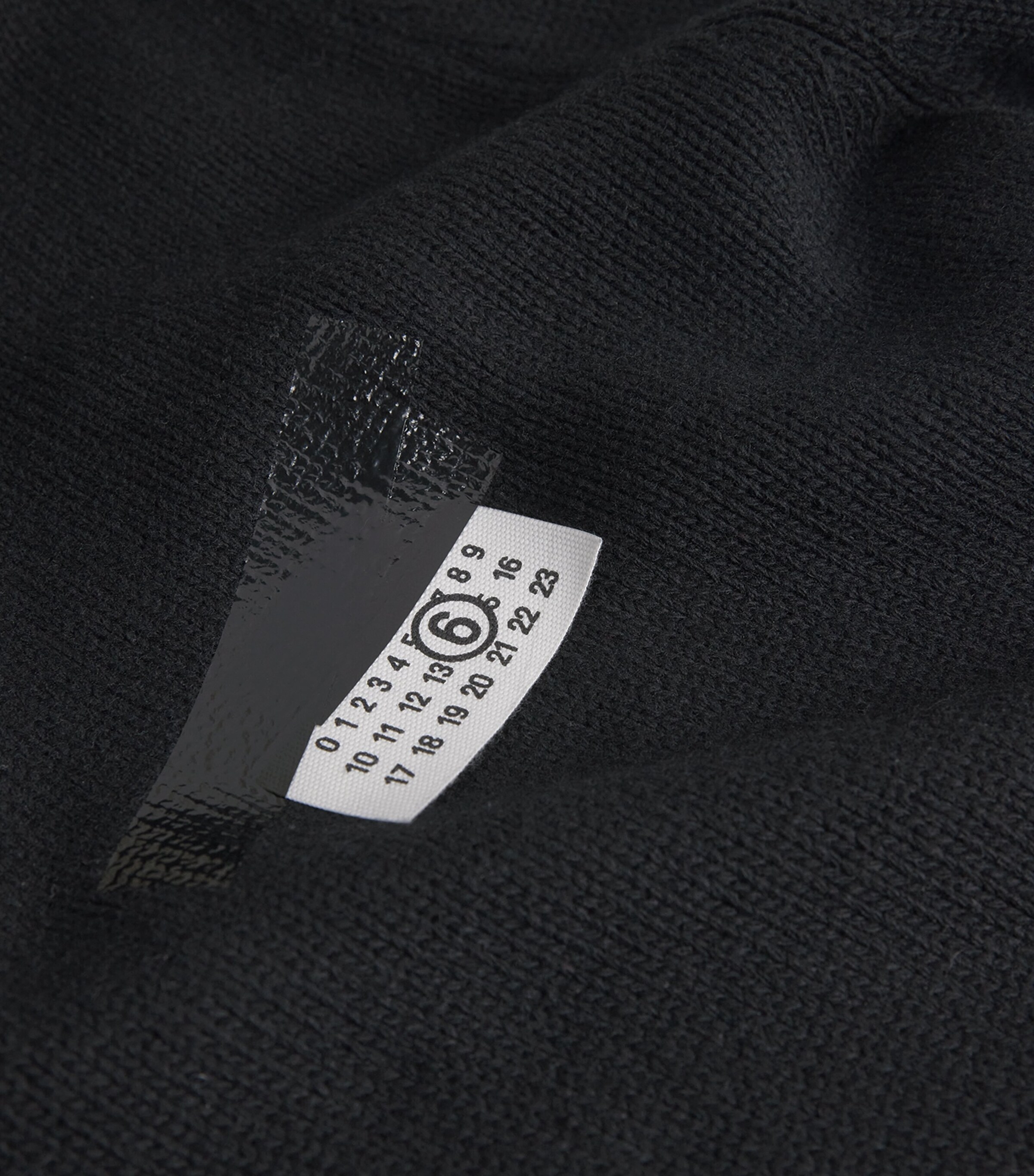 MM6 Maison Margiela Mens Wool-Blend Cable Knit Sweater Black Image 5