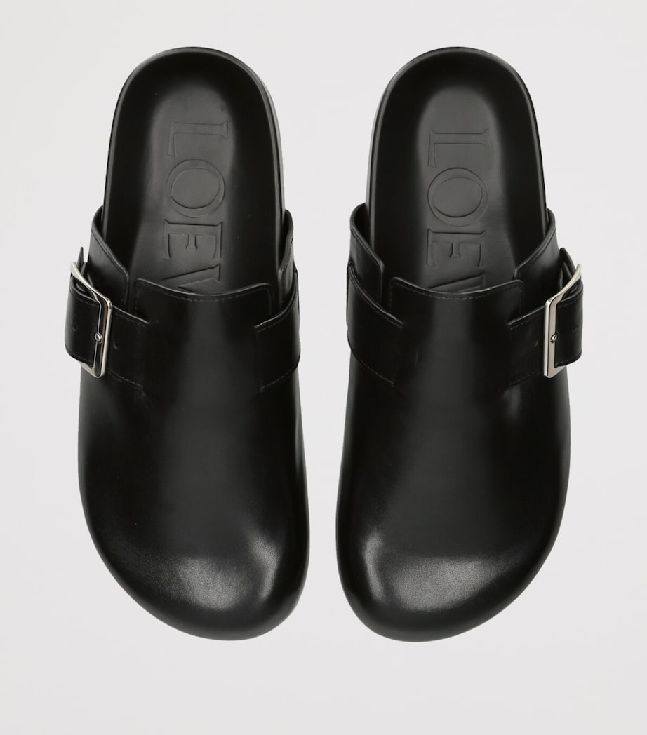 Leather Ease Mules BLACK Image 4
