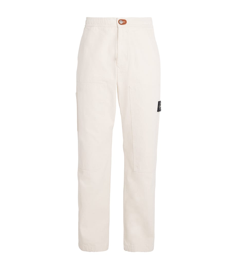 Cotton Twill Straight Trousers V0093 Image 1