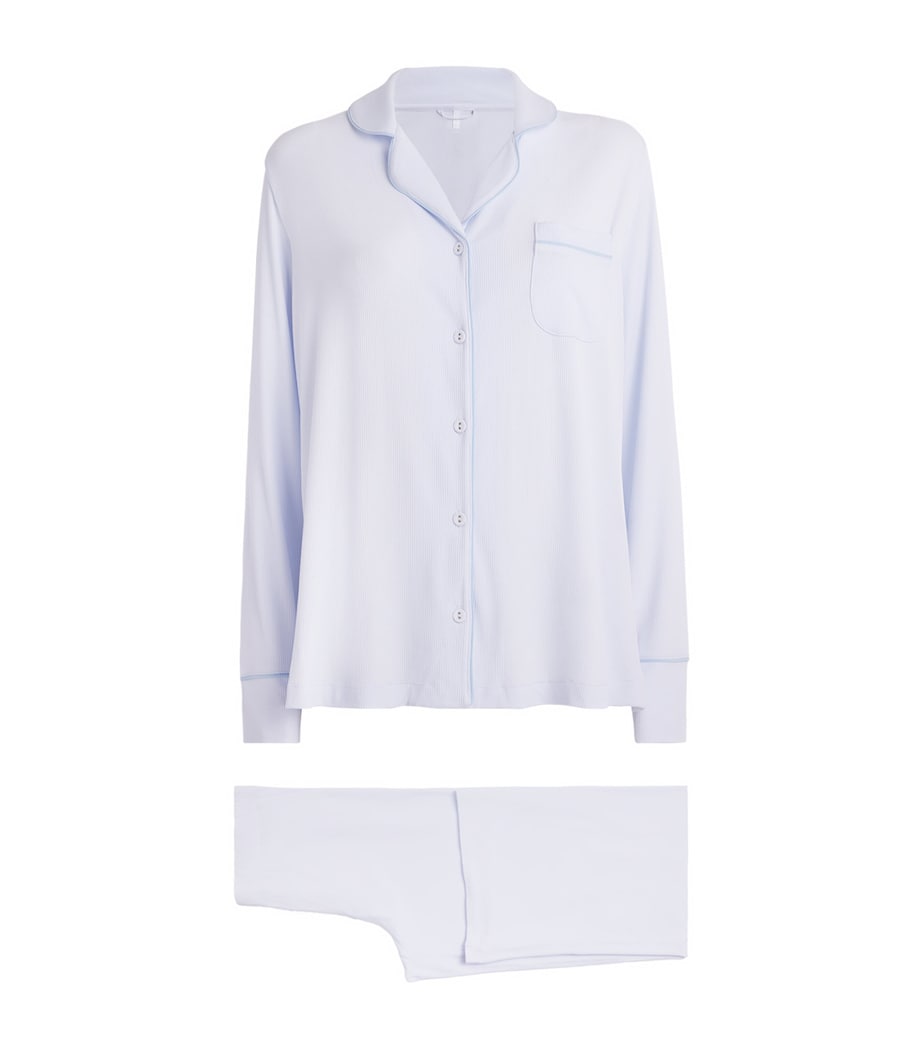 Skims Set Ribbed Skims Soft Lounge Ribbed Pyjama Set | Harrods US