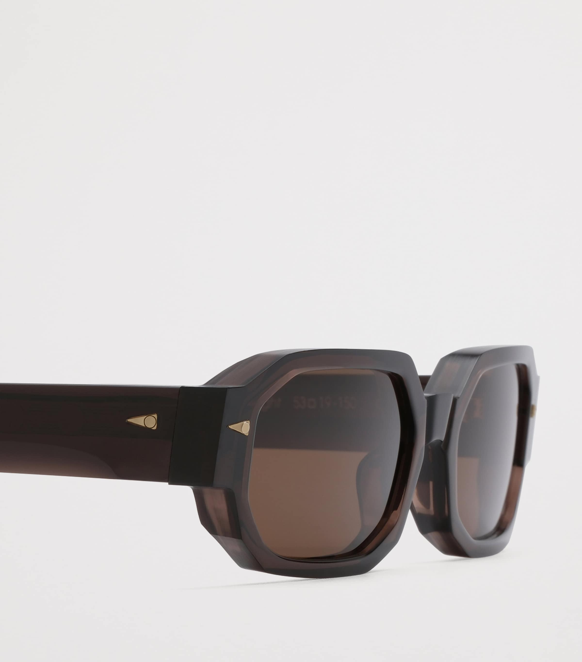 Ahlem Jules Angular Rectangle Sunglasses Mokalgt/ Brown Image 3