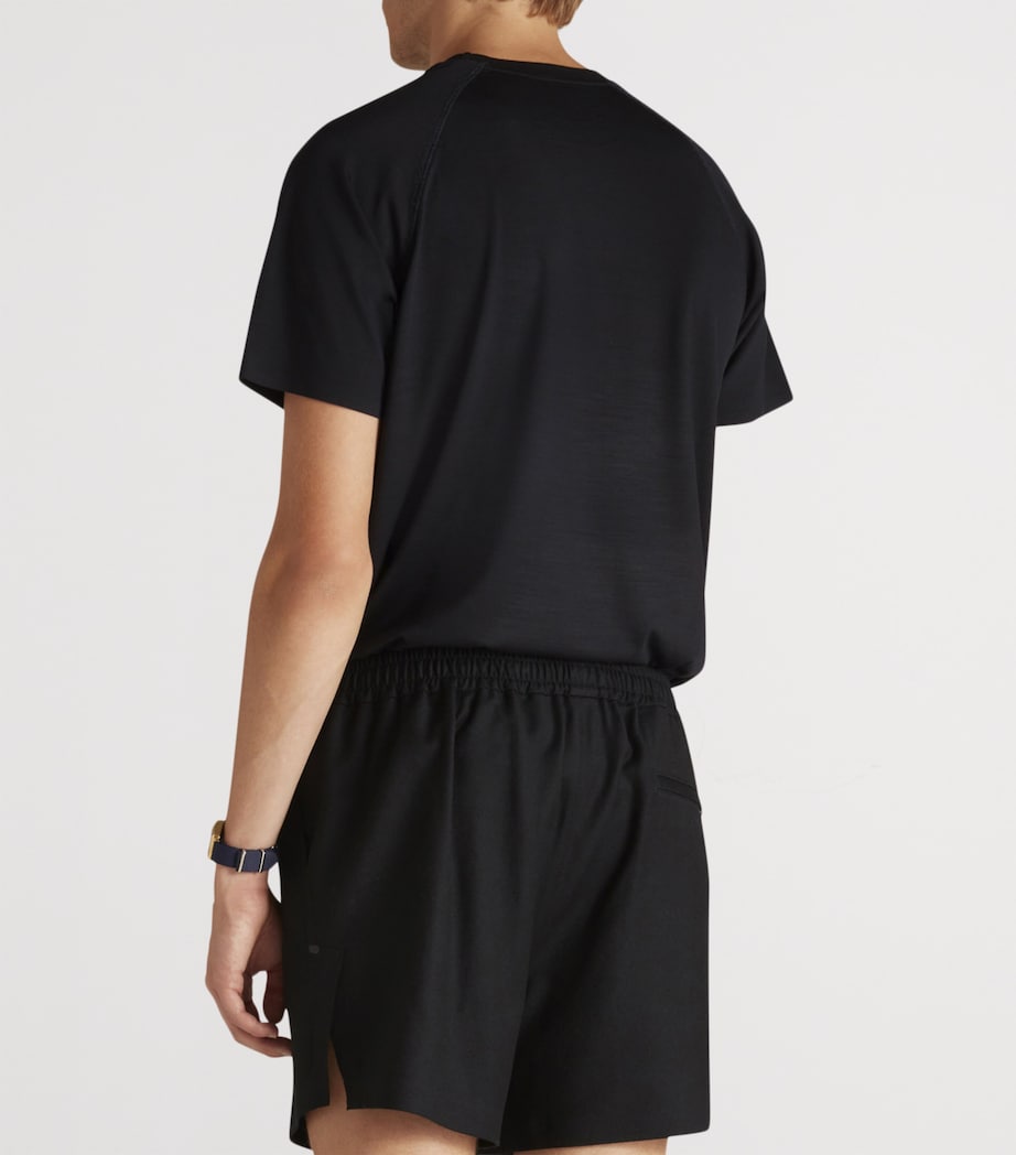 Wool Athluxury Short-Sleeve T-Shirt 416HOUSE NAVY Image 6