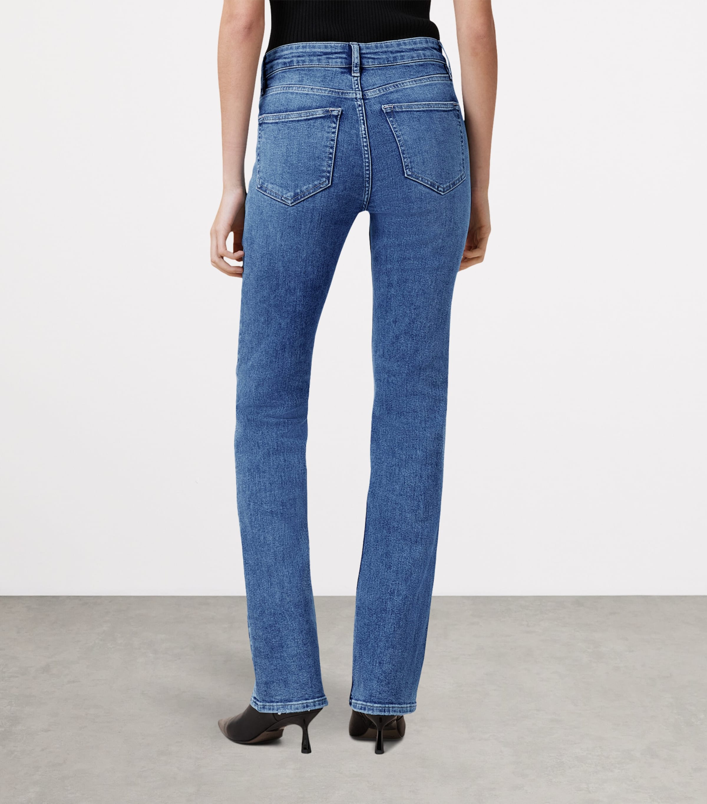 Haldan Slim Bootcut Jeans MID INDIGO Image 5