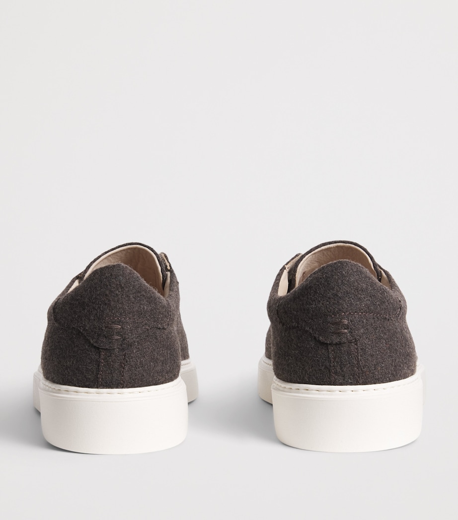 Eleventy Flannel Slip-On Sneakers Moro Image 5