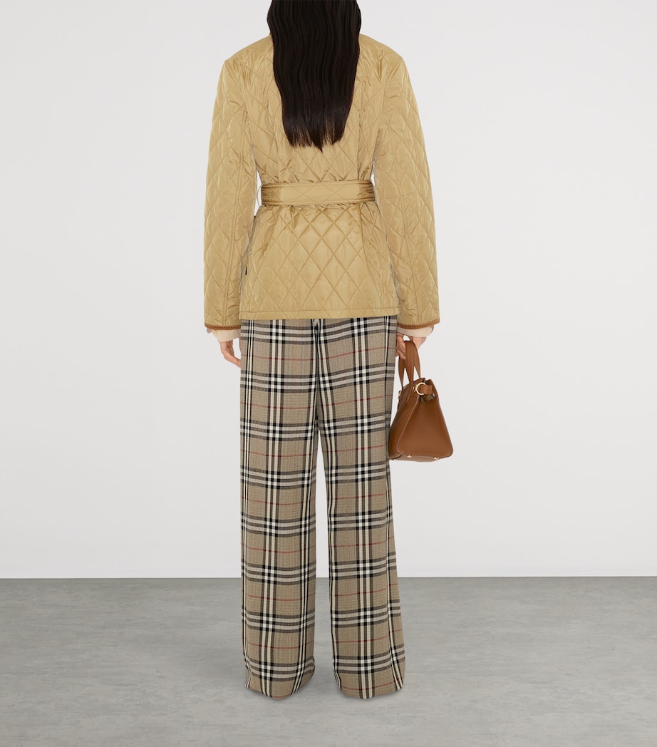 Quilted Belted Field Jacket FLAX Image 5