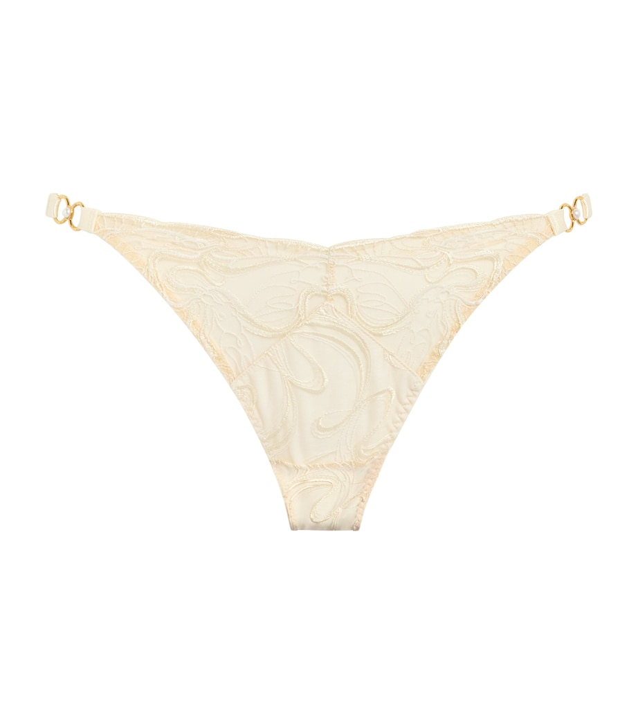 Bordelle Womens Pearl Briefs Cream Glow Image 1