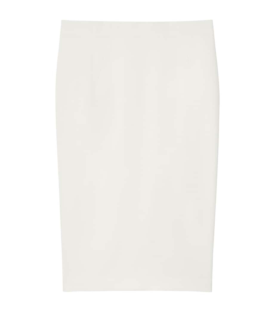 Marina Rinaldi Womens Cady Midi Pencil Skirt Ivory Image 1