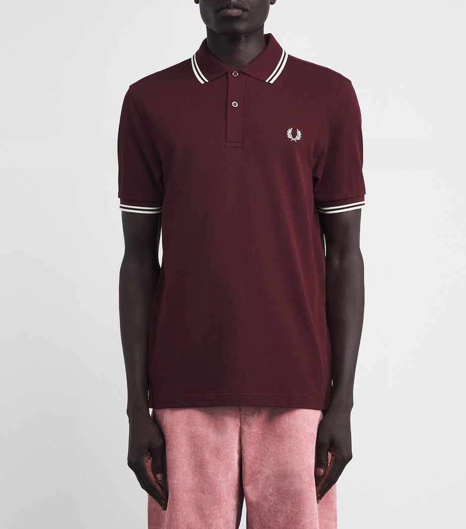 Twin Tipped Polo Shirt 597-OXBLOOD Image 3