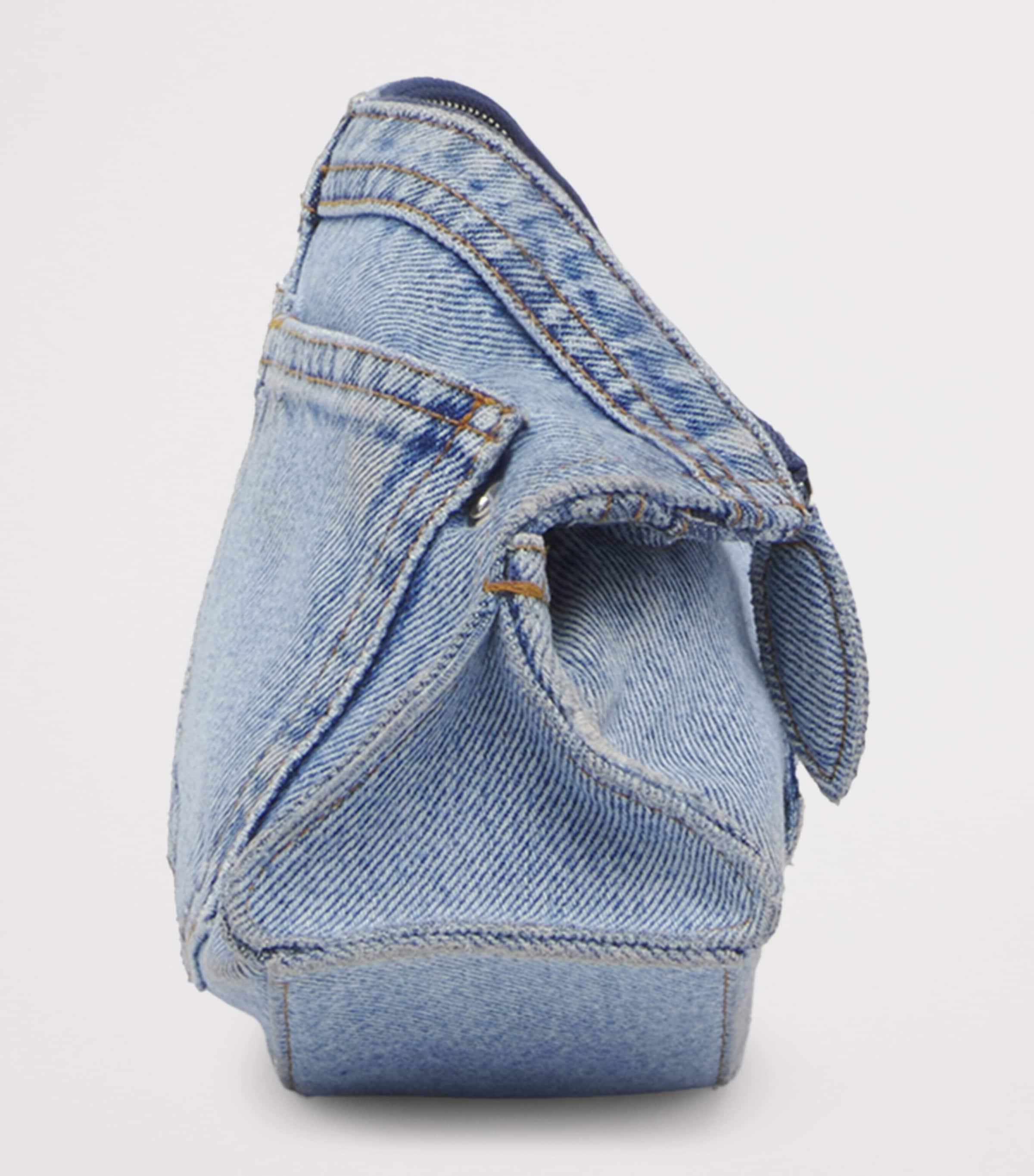 McQueen Denim Manta Pouch Image 4
