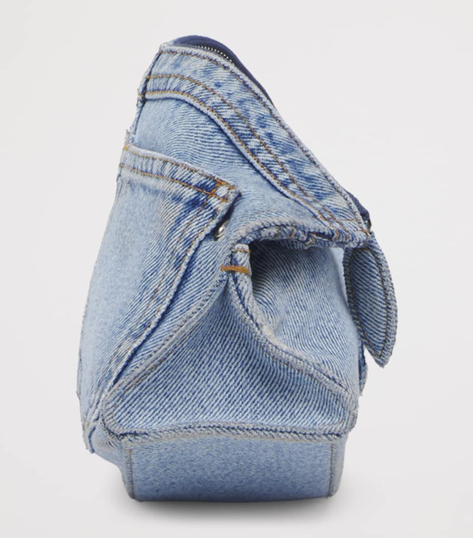 McQueen Denim Manta Pouch Image 4
