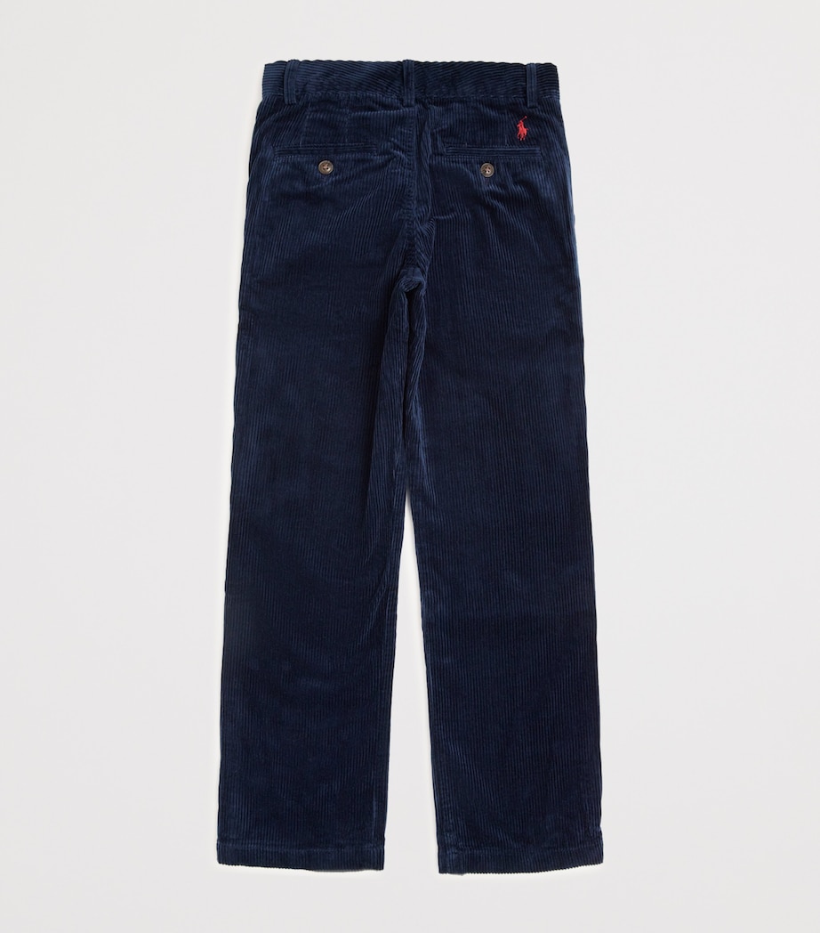 Cotton Corduroy Bedford Straight Trousers (8-16 Years) BLUE Image 2
