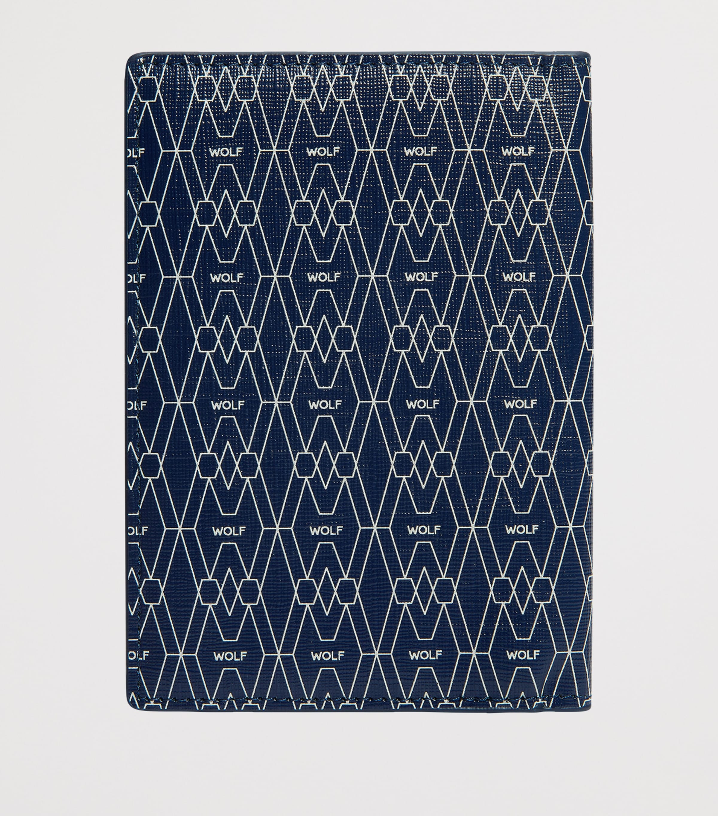 Vegan Signature Passport Sleeve BLUE Image 3